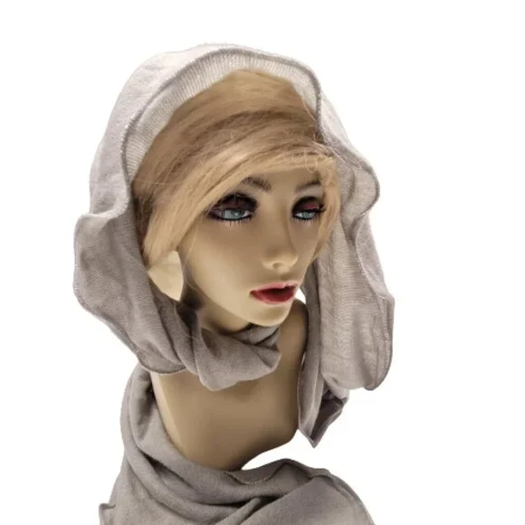 Grey Rectangular Scarf Winter Spring Fall Scarf - Picture 2 of 7